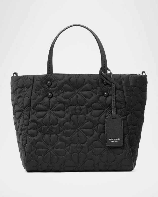 tilly small quilted fabric tote bag